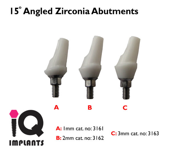 Angled Zirconia Abutment 15 1 3mm 11