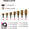 Easy Lock 05 6mm house silikon GOLD