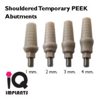 Shouldered Temporary PEEK abutment SET