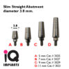 Slim straight abutment 5 11mm LOGO