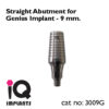 Straight Abutment 9 mm for GENIUS