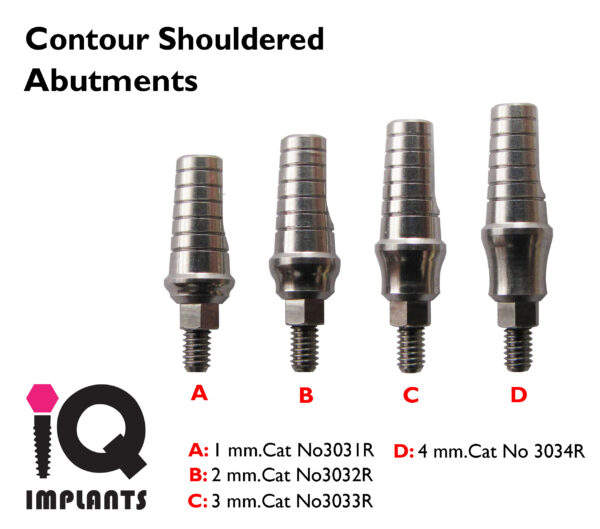 Straight Abutment with shoulder Radius 1 4 copy