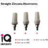 Straight Zirconia Abutment 1 3mm copy