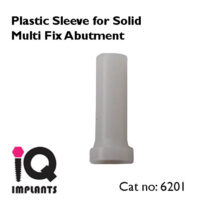 Plastic Sleeve for Solid Multi Fix Abutment LOGO