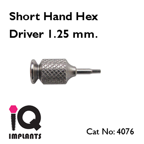 1.25 mm store hex wrench