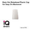 Burn Out Rotational Plastic Cap logo